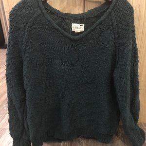 Wooly emerald green sweater from L.A Hearts
